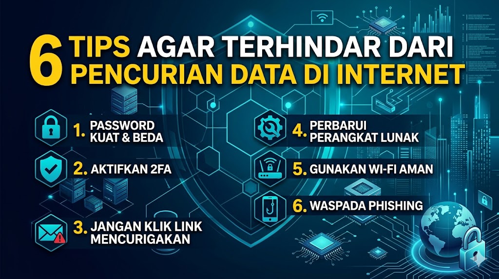 6 Tips Agar Terhindar Dari Pencurian Data di Internet