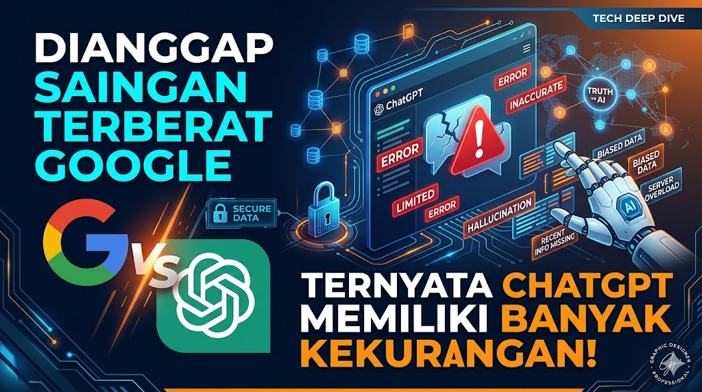 Dianggap Saingan Terberat Google, Ternyata ChatGPT Memiliki Banyak Kekurangan!