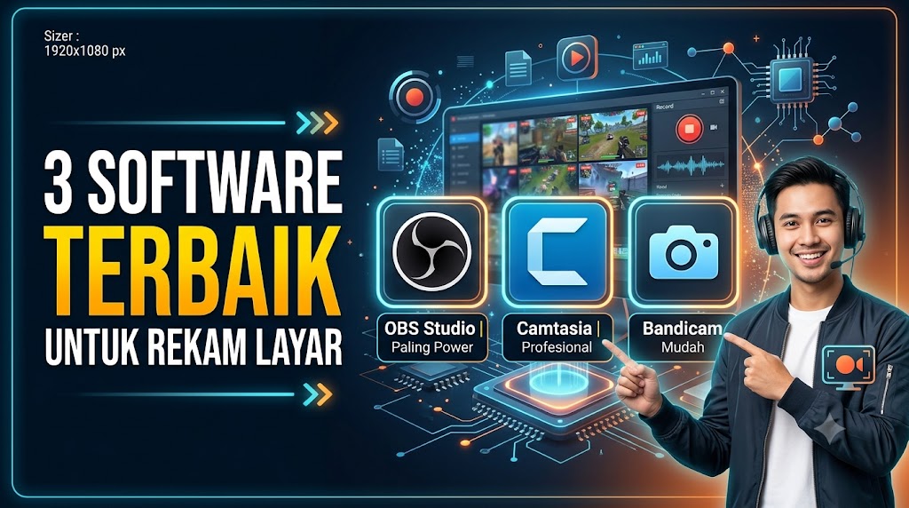 3 Software Terbaik Untuk Rekam Layar