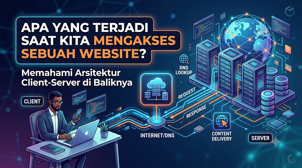 Apa yang Terjadi Saat Kita Mengakses Sebuah Website? Memahami Arsitektur Client-Server di Baliknya