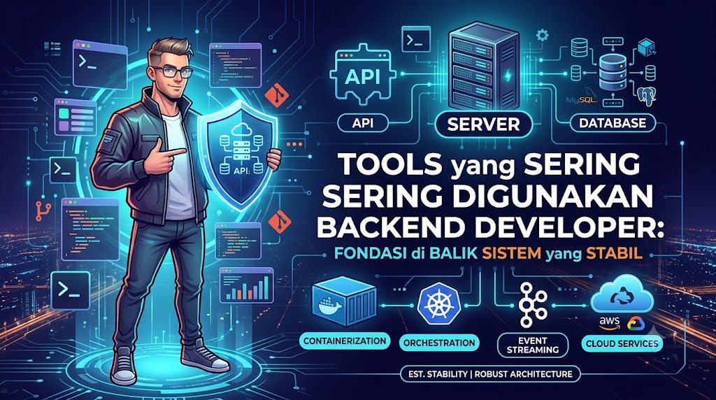 Tools yang Sering Digunakan Backend Developer: Fondasi di Balik Sistem yang Stabil