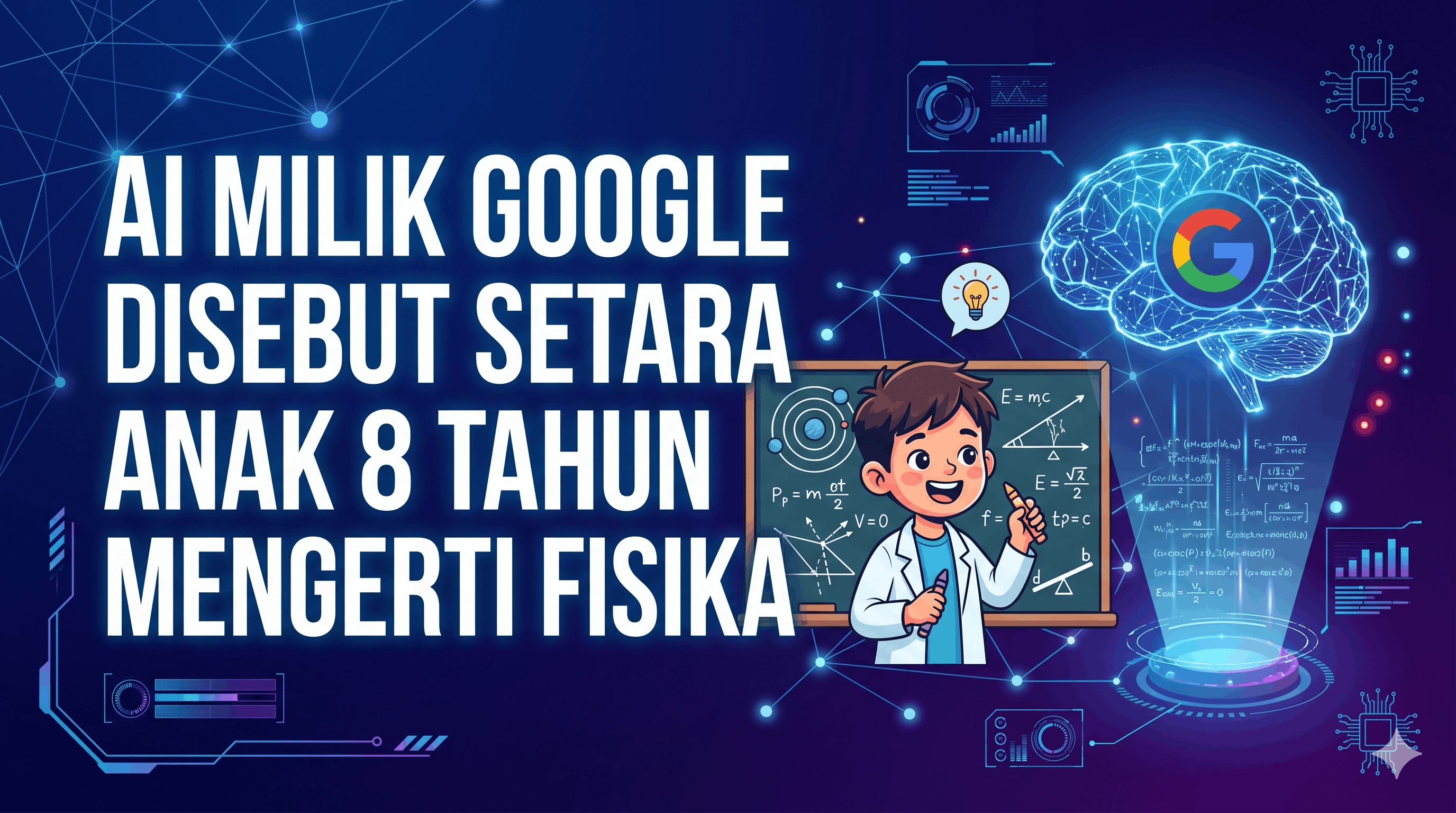 AI Milik Google Disebut Setara Anak 8 Tahun Mengerti Fisika