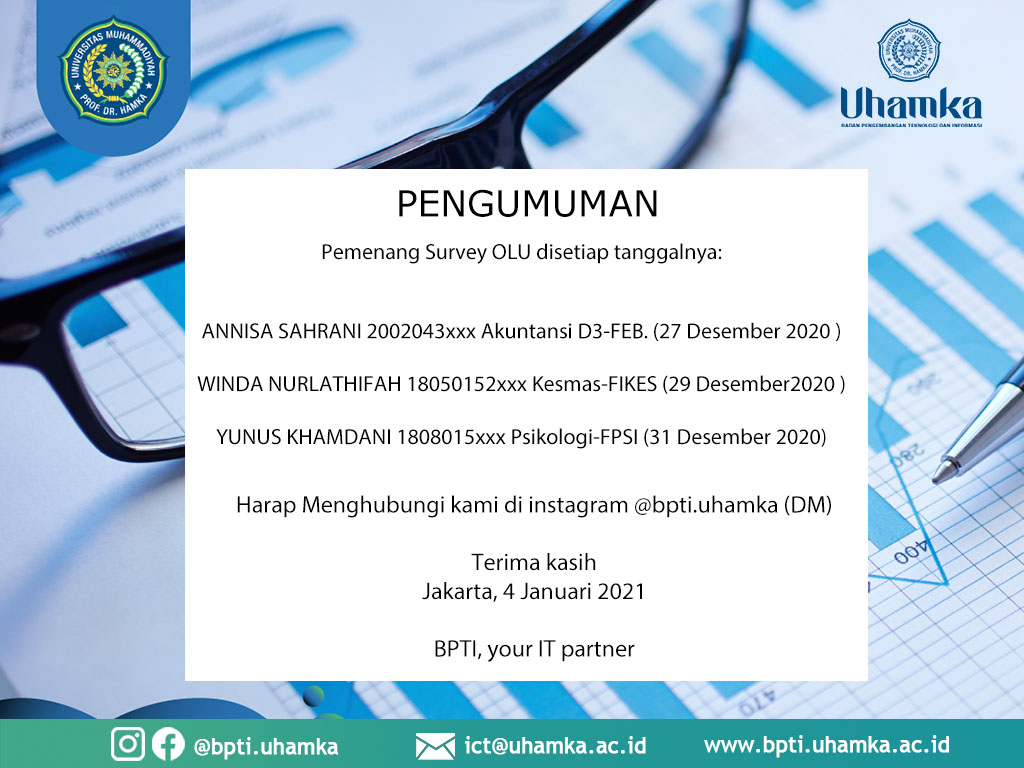 Pemenang Survey OLU Desember 2020